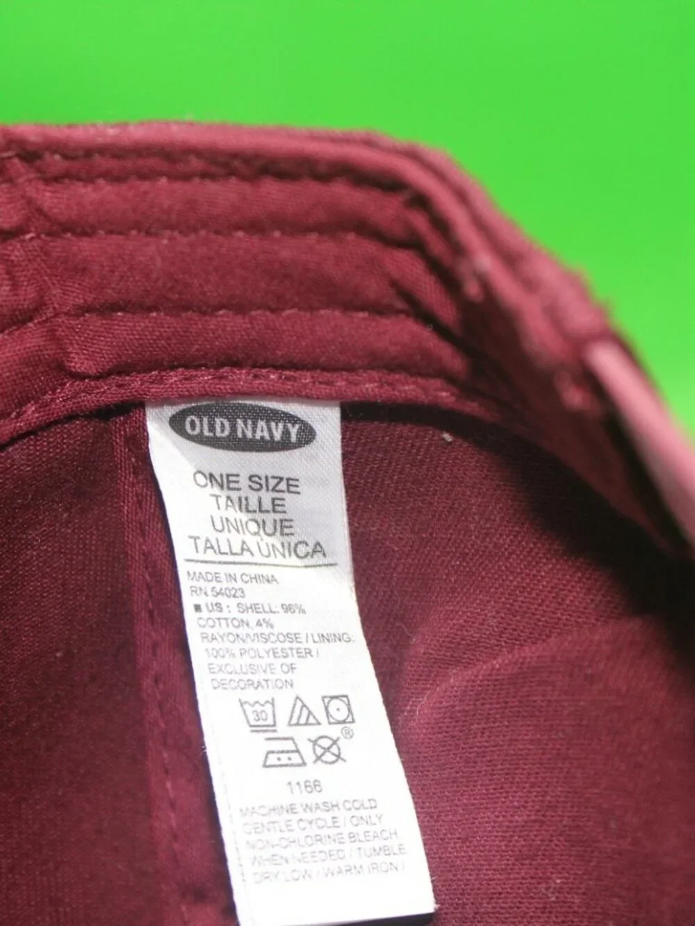 Youth Old Navy BEAST ball cap Baseball Snap Back hat Maroon Red Embroidery